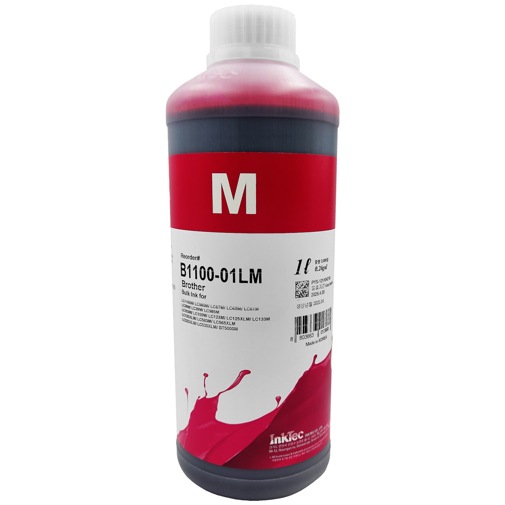 ​Tinta Inktec B1100 Magenta Compatible Brother  1L