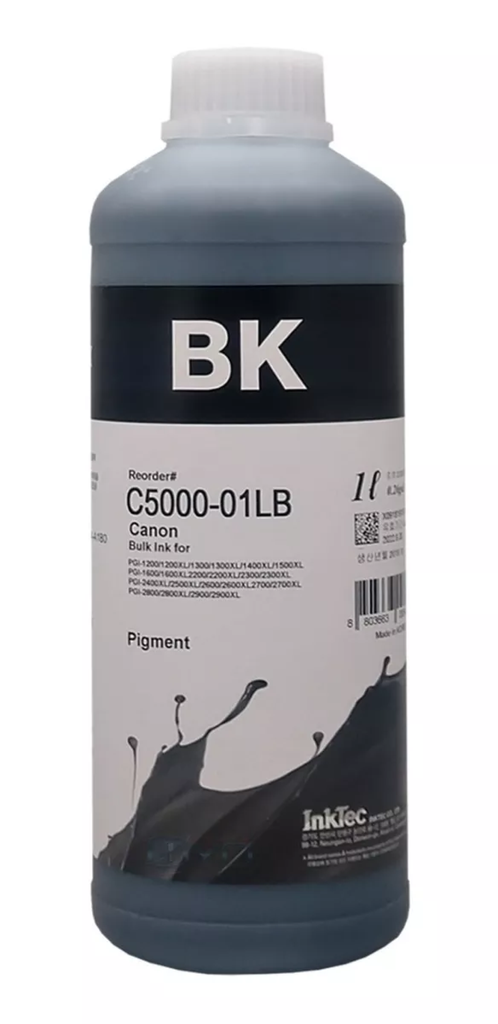 TINTA INKTEC C5000 BLACK PIGMENTADA COMPATIBLE CON CANON LITRO