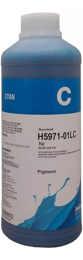 [H5971-01LC] TINTA INKTEC H5971 HP PIGMENTADA CYAN