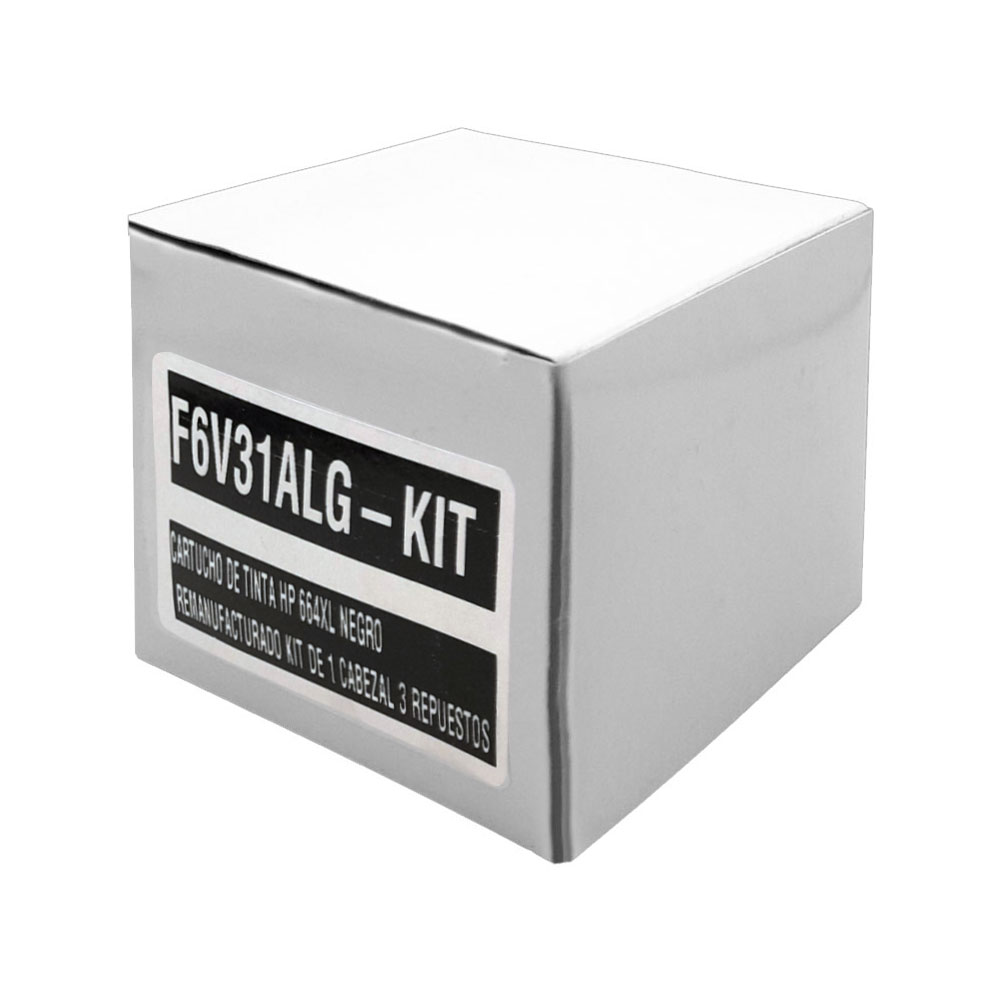 Kit Cartucho Tinta Generico HP 664XL Negro 1 Cabezal 3 Repuestos
