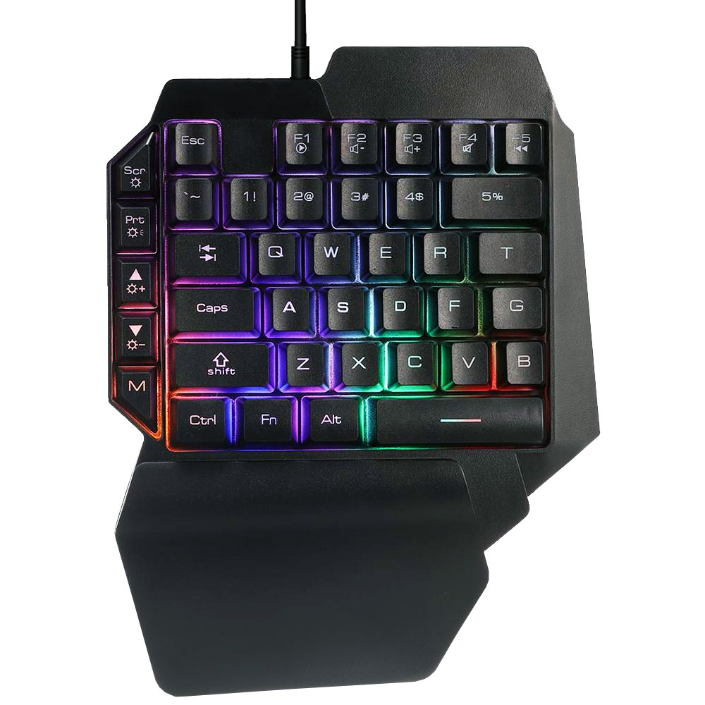 TECLADO GAMER 35 TECLAS ALAMBRICO ILUMINADO TC16