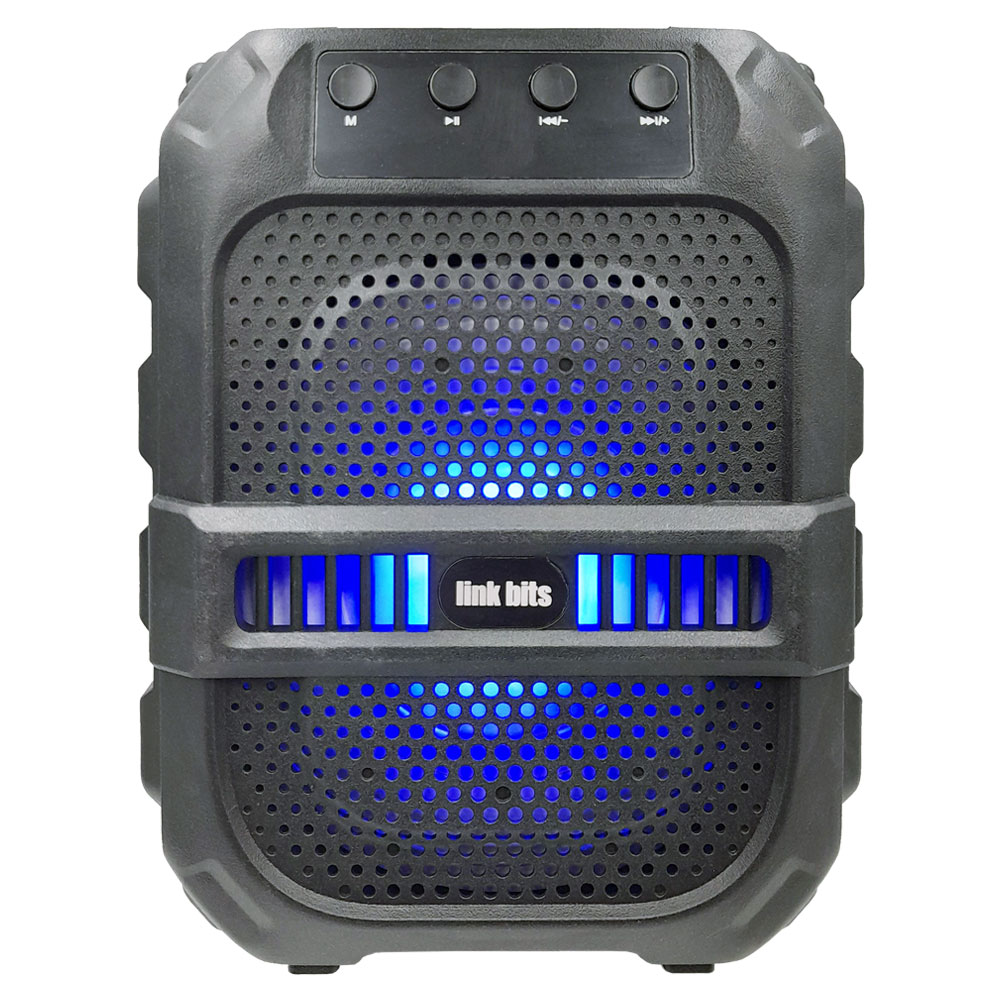 Bocina Bluetooth Link Bits 6.5 Pulgadas SA658T Radio Fm, Luz Led (C.12)
