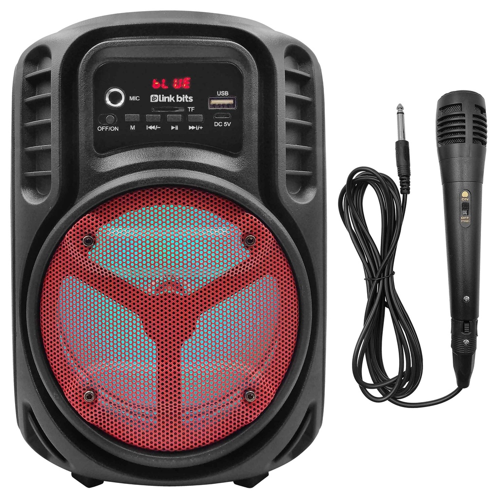 BOCINA 6.5" SA683T BT/ MICROFONO/ AUX/ FM/ LUZ LED/ INK BITS