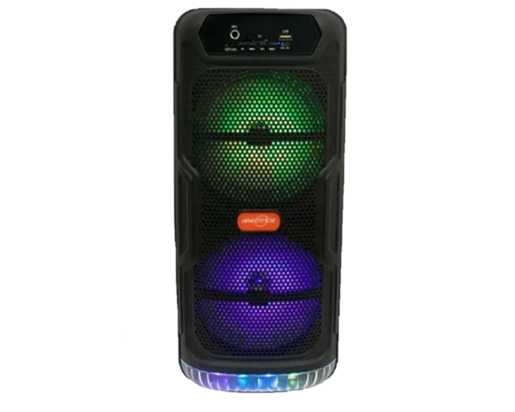 Bocina Doble 6X2 Pulgadas VB627T Bluetooth Aux USB Luz Led Link Bits (C.12)