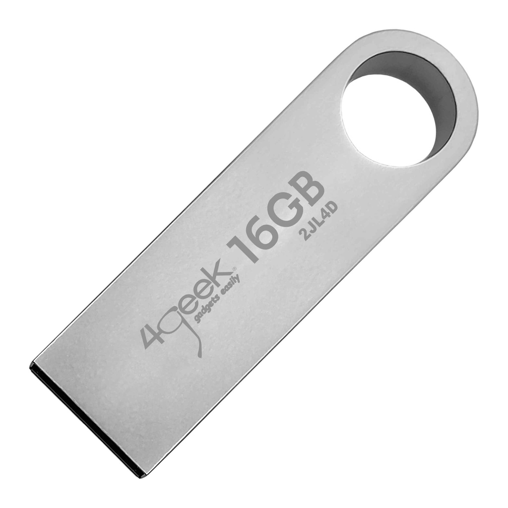 Usb 16Gb Bulk 4GEEK Plata A Granel BULK16R