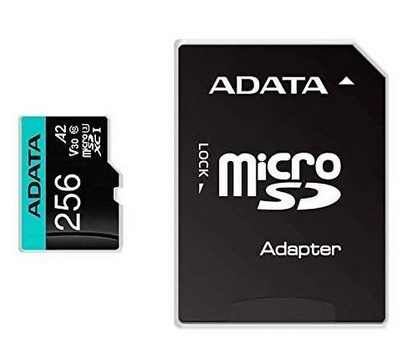 Micro SD 256GB HC UHS-I U3 V30S U3 A2 Aqua Adata