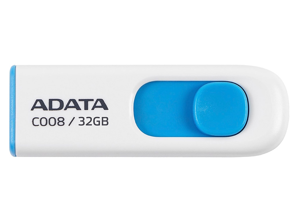 USB 32GB Adata C008 Blanco con Azul 2.0