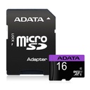 MICRO SD 16GB ADATA CLASE 10 C/A MORADA AUSDH16GUICL10-RA1