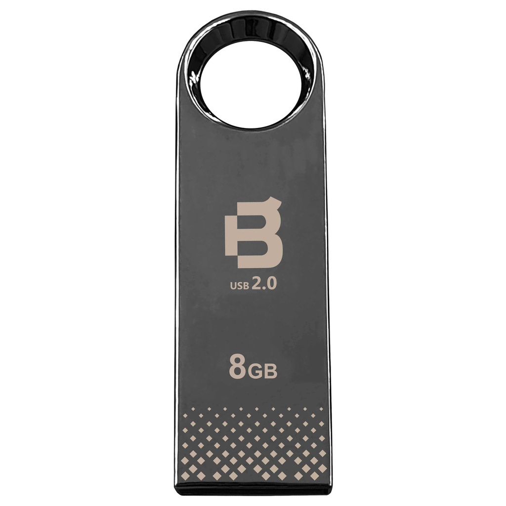 USB 8GB BULK MODELO HS-M200 REDONDA NEGRO PIANO BLACKPCS