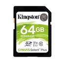 MEMORIA SD 64GB KINGSTON SDHC CANVAS SELECT PLUS