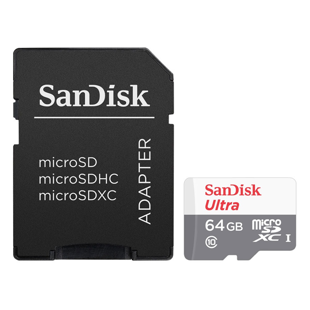 Micro Sd 64Gb Sandisk Uhs-I Con Adaptador
