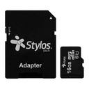 Micro SD 16Gb Stylos STMS161B C/ Adaptador