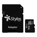 MICRO SD 8GB STYLOS STMSD81B C/ ADAPTADOR