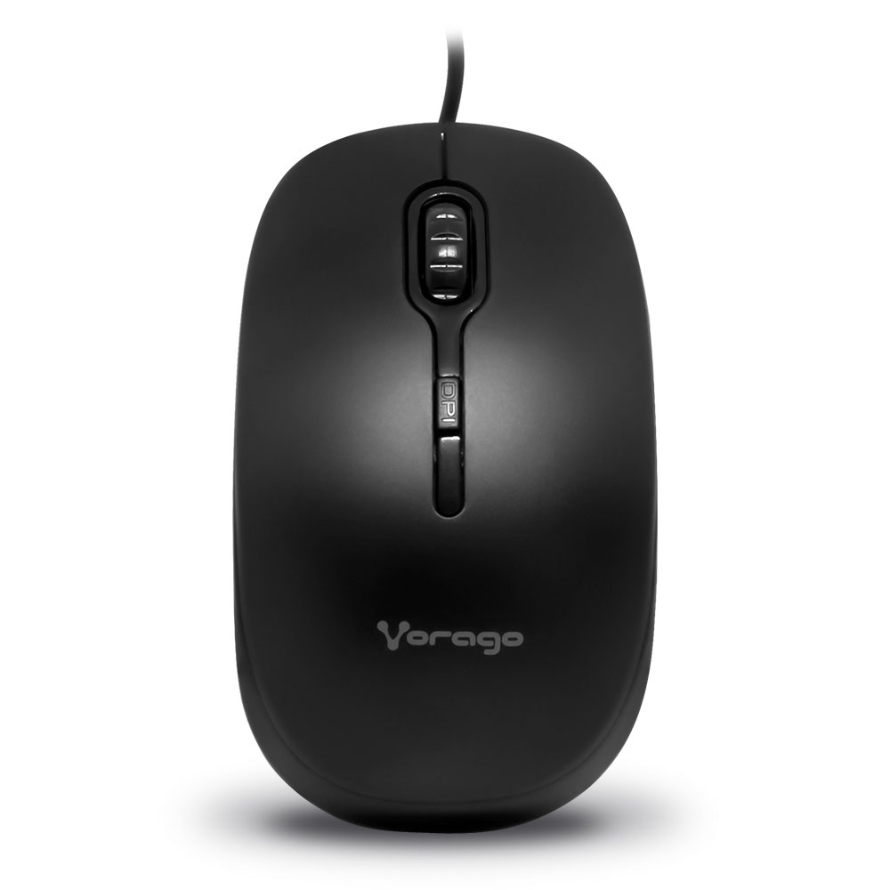 Mouse Alámbrico Vorago MO-100 Negro
