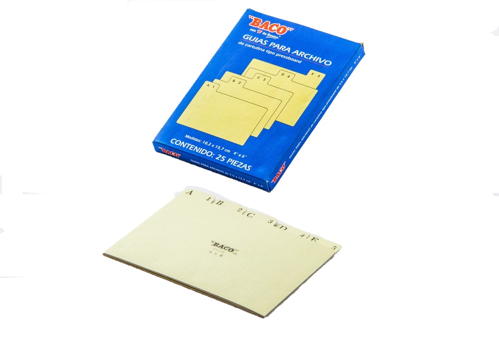[CP099] Guia Baco Para Archivo Carta