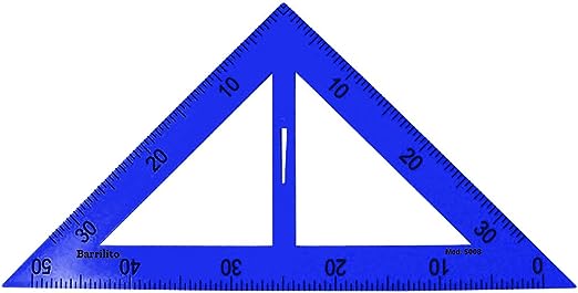 [S008] ESCUADRA PLASTICA BARRILITO 45° P/MAESTRO S008