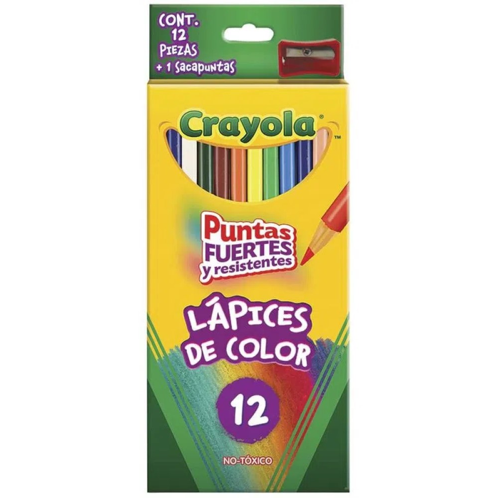 Caja C/12 De Colores Crayola Largos 684012 (E.12)