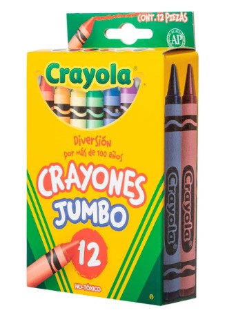 CRAYONES CRAYOLA JUMBO CAJA C/12