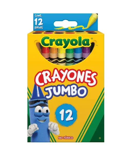 [7501058201423] Caja C/12 Crayones Jumbo Redondo Crayola 520312 (E.6) (C.144)
