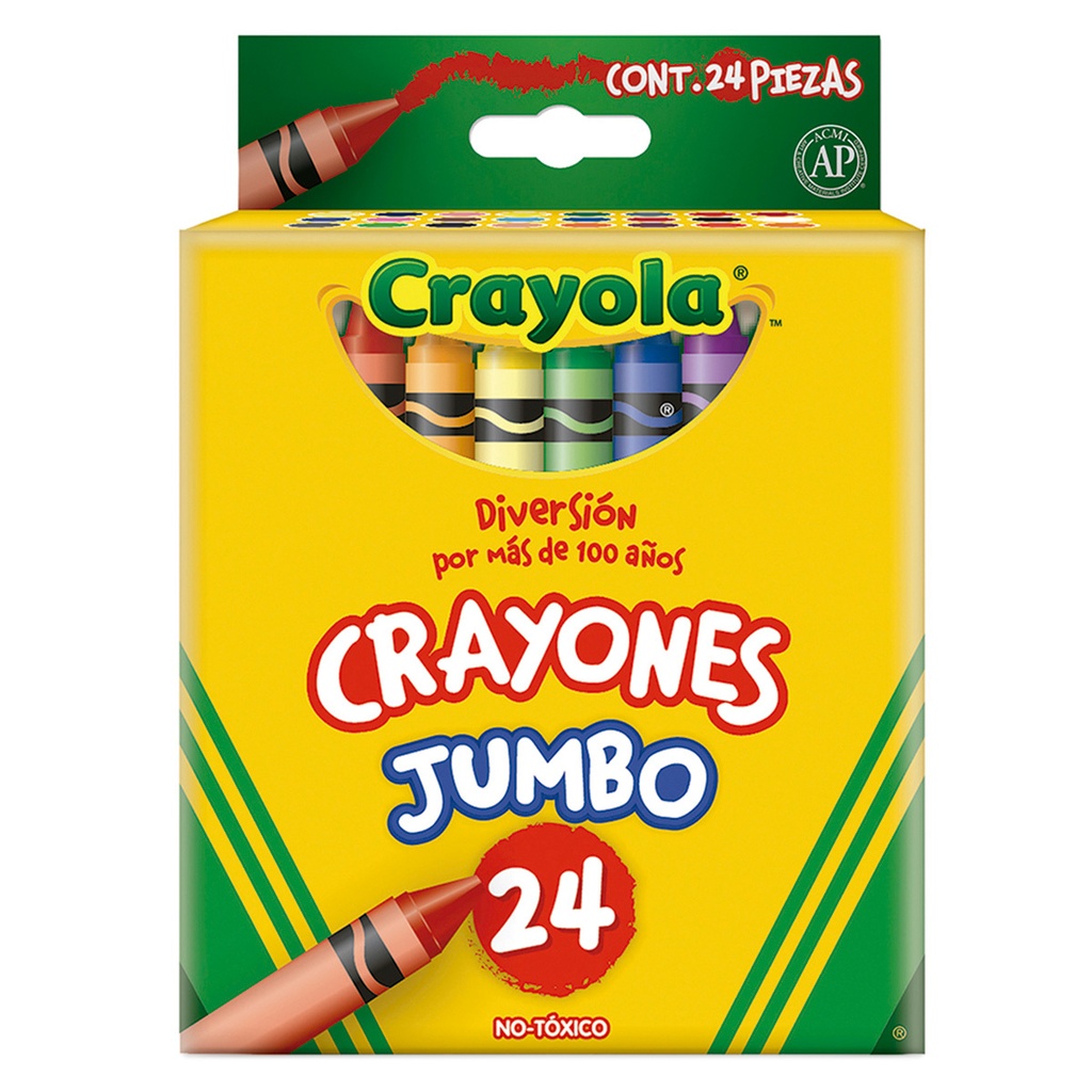Caja C/24 Crayones Crayola Jumbo Redondo 520324 (E.6)(C.72)