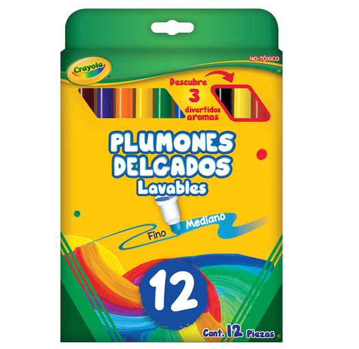 MARCADOR AGUA CRAYOLA LAVABLE C/12
