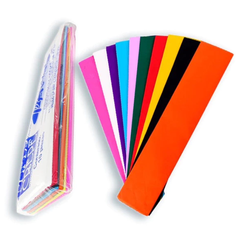 [PCREPE-MIX] PAPEL CREPE PASCUA PAQUETE MIXTO C/10