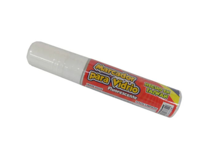 [MV-203BA] MARCADOR PARA VIDRIO PASCUA BLANCO