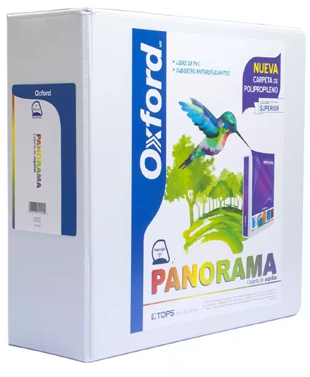 [PP10404] Carpeta Oxford Panorama Blanca 4" Aro D (E.6)