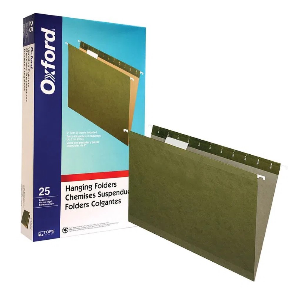 [91535X] Caja C/25 Folder Colgante Oficio Oxford (C.10)