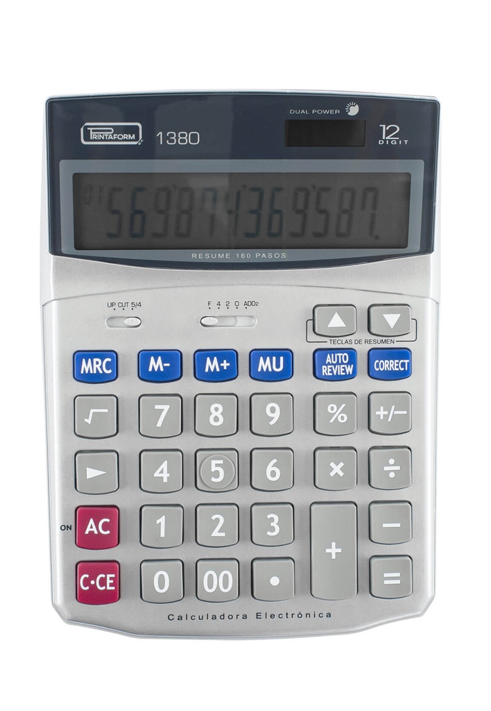 [1380] CALCULADORA PRINTAFORM ESCRIT. 1380 12 DIGITOS