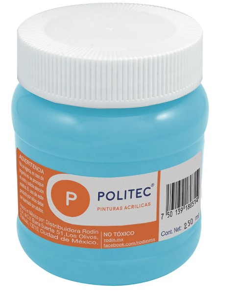 Pintura Acrílica Rodin Politec Azul Pastel 100ml (C.12)
