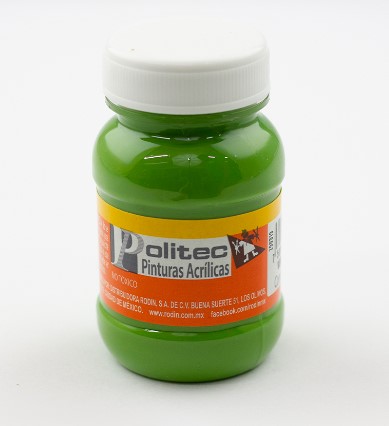 Pintura Acrilica Politec Verde Hoja 100 Ml