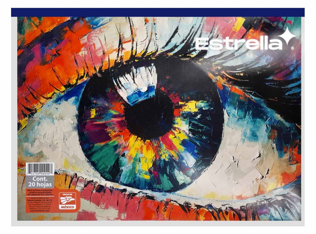 BLOCK ESTRELLA CONSTRUCTIVO 35X25 20 HOJAS