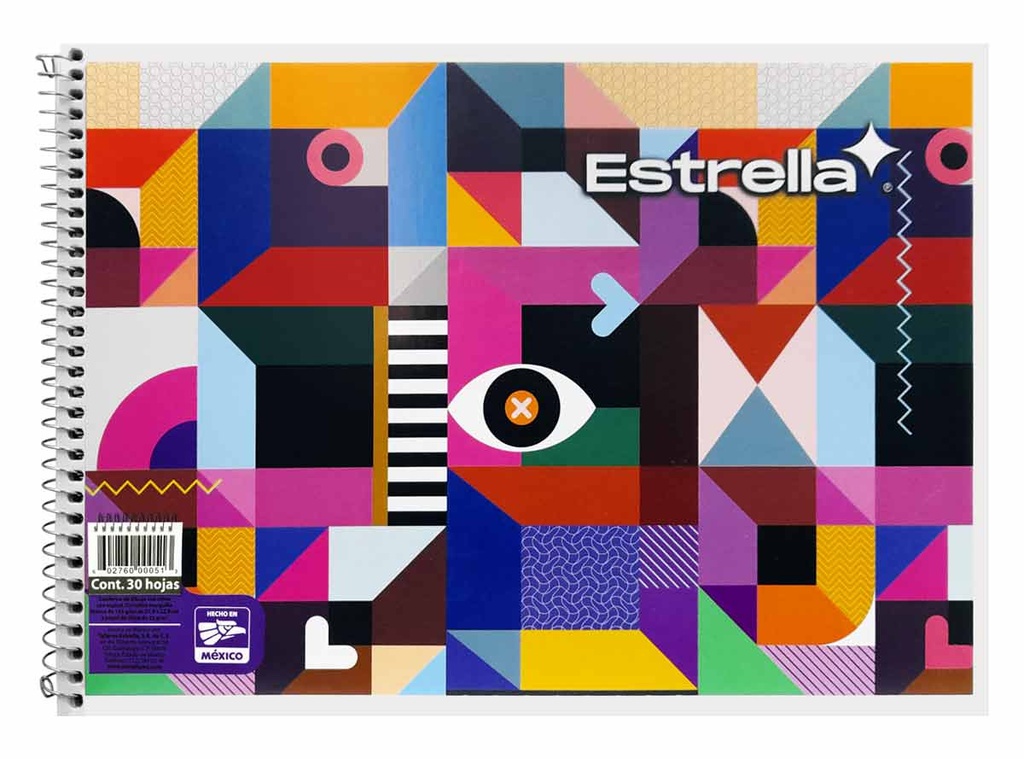 Cuaderno de Dibujo Espiral Estrella 30 Hojas (C.36)