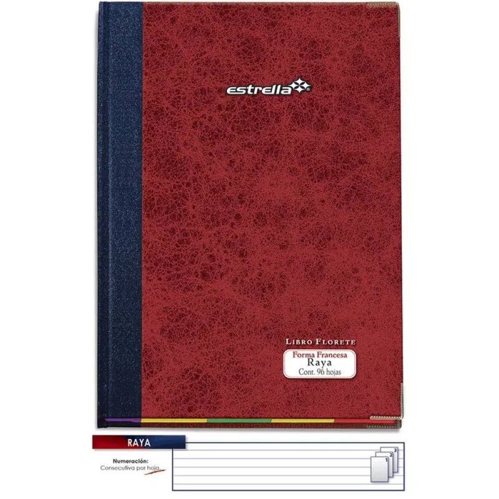 [00097] LIBRO FLORETE ESTRELLA RAYA F/F 96H