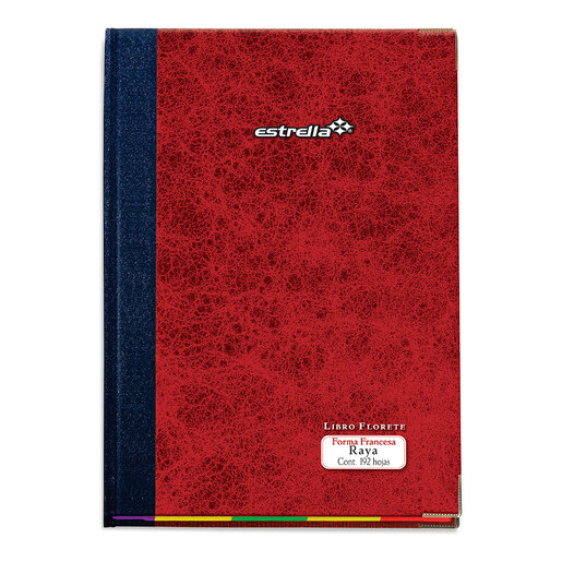 [0100] Libro Florete Estrella Raya Forma Francesa 240 Hojas (C.6)