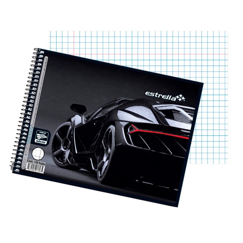 Cuaderno Espiral Forma Italiana Estrella Cuadro 7mm 100 Hojas (C.72)