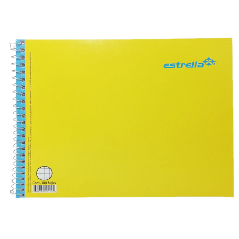 Cuaderno Espiral Forma Italiana Estrella Cuadro 5mm 100 Hojas (C.72)