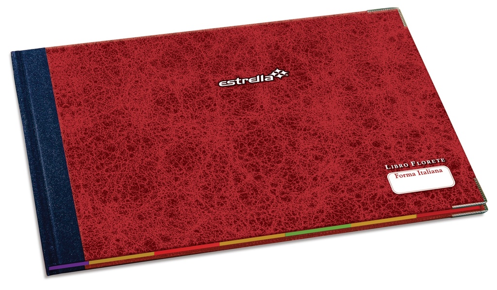 Libro Florete Estrella Raya Forma Italiana 144 Hojas (C.9)