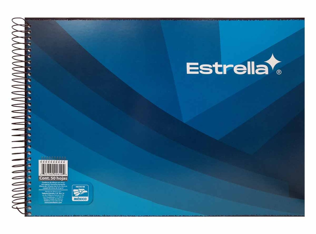 [0629] CUADERNO DE DIBUJO ESPIRAL ESTRELLA 50H