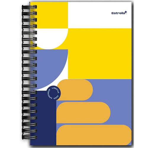 [6584] LIBRETA ESTRELLA PROF. PASTA DURA DE RAYA 100H