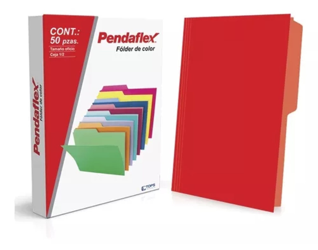 Paquete C/50 Folder Carta Pendaflex Rojo LITEROJO