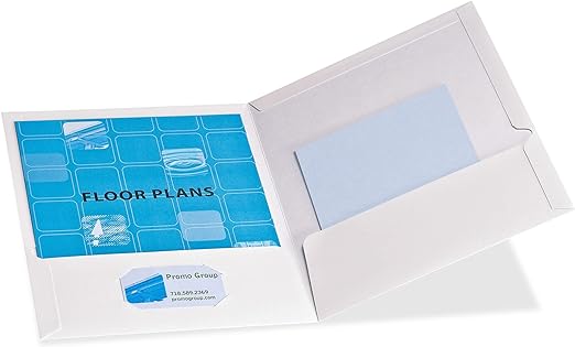 Paquete C/25 Folder Show Folio Oxford Blanco