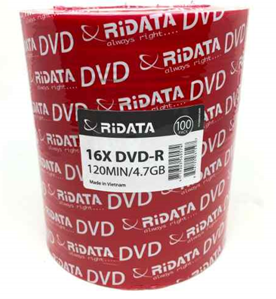 DVD LOGO RIDATA 4.7GB 16X C/100
