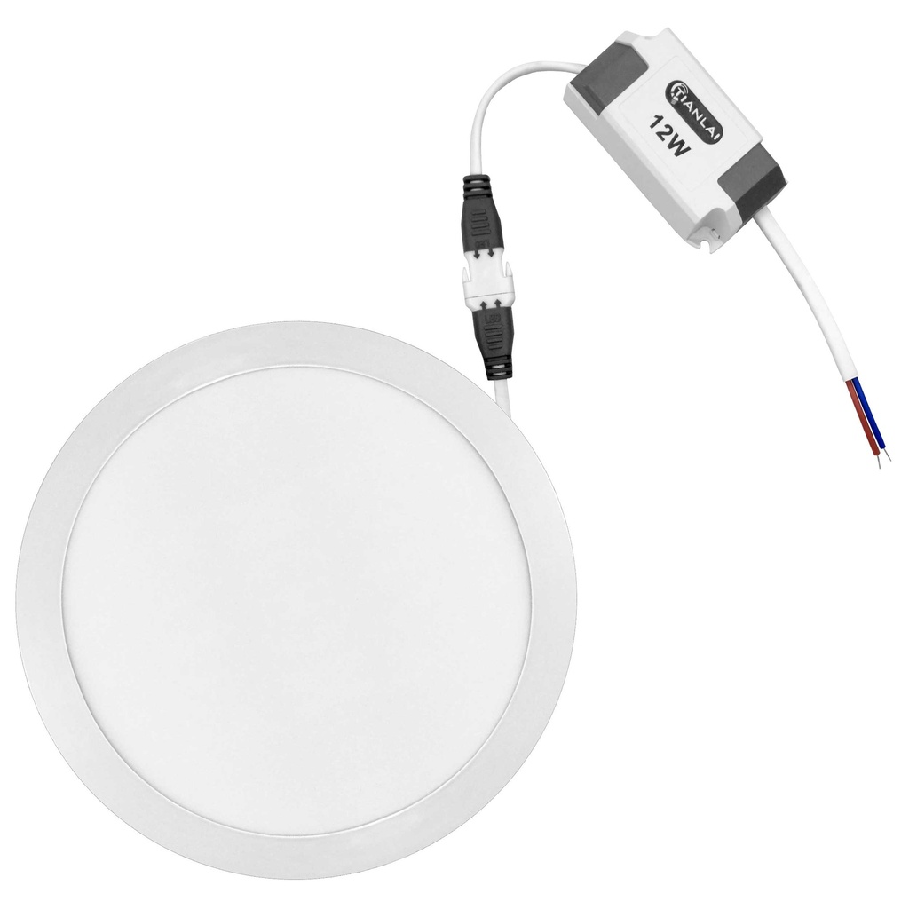 Luminario LED S28W12A Para Empotrar 12W Luz Fría Megaluz (C.40)