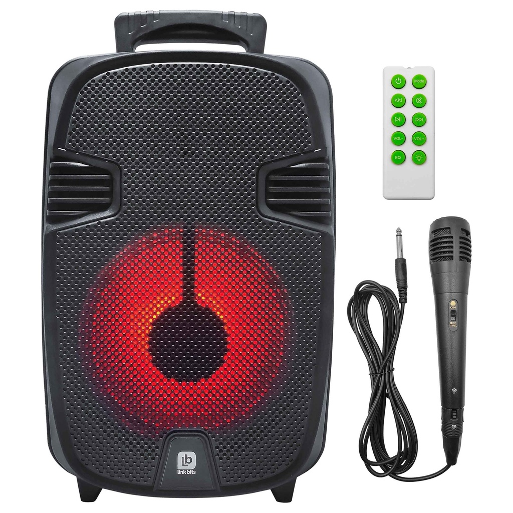 Bocina 8 Pulgadas SA890T  Bt Micrófono Luz Led con Control Link Bits (C.6)