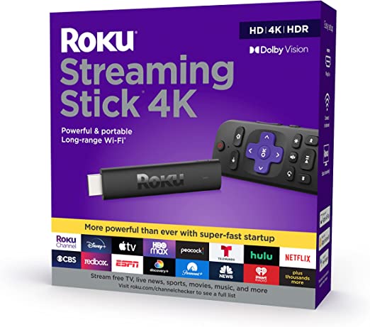 PLATAFORMA TV STREAMING ROKU STICK 3820R 4K 2021