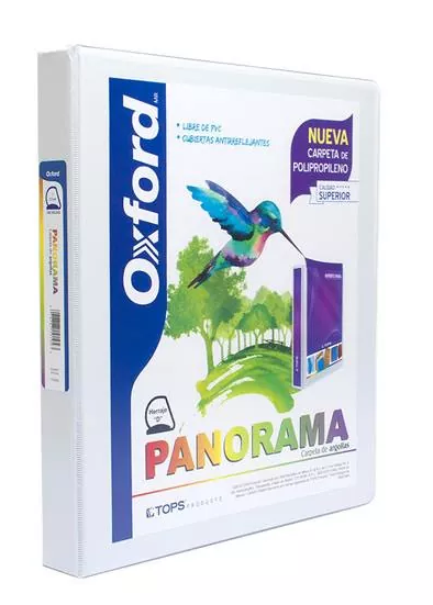 [PP10104] Carpeta Oxford Panorama Blanca 1" Aro Tipo D (C.12)