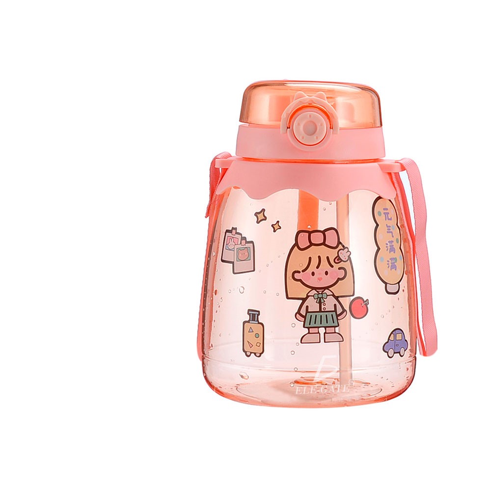 [VAS.34.3] Botella Deportiva VAS.34.3 Con Medidor Motivacional Con Sticker Popote/Tapa/Correa 1.3 Litros