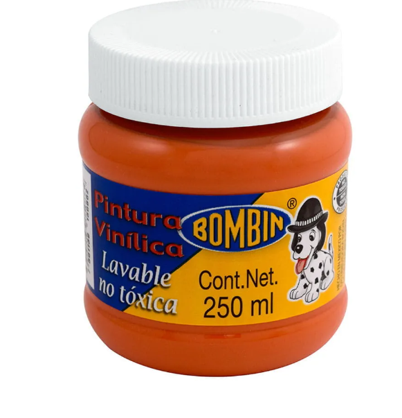 PINTURA VINILICA RODIN BOMBIN NARANJA 250ML